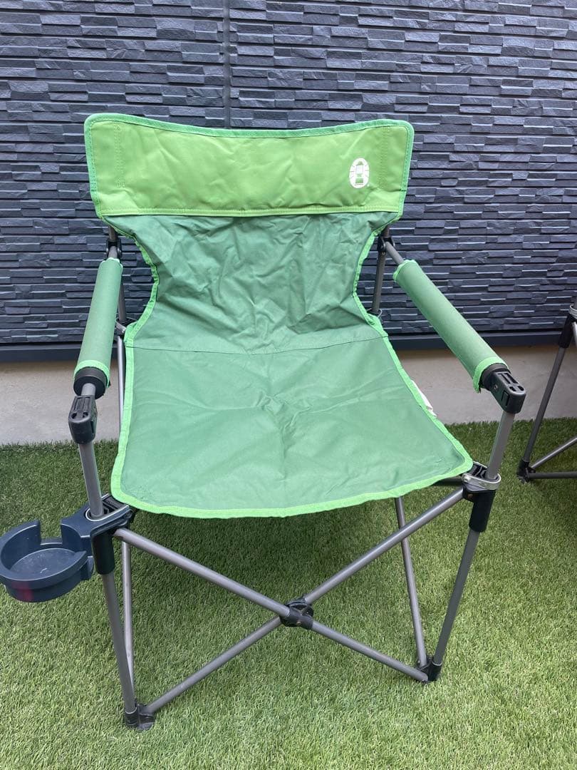 【美品】Coleman スリムチェア2脚セット　アウトドア用