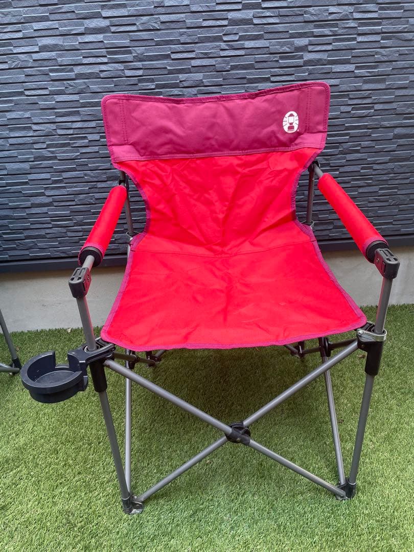 【美品】Coleman スリムチェア2脚セット　アウトドア用
