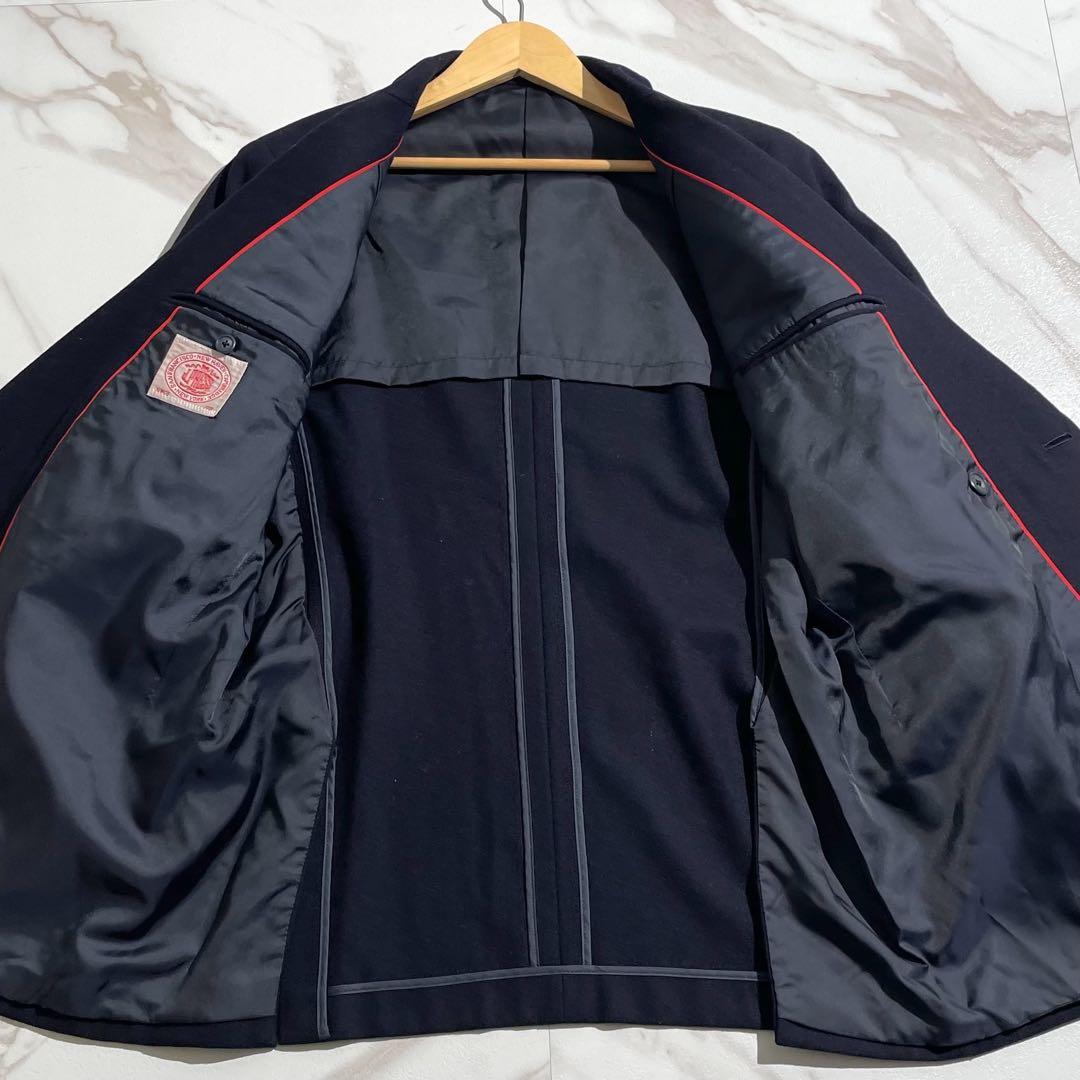 美品 ジェイプレス XLサイズ ダブル 紺ブレザー 金ボタン ネイビー 【174