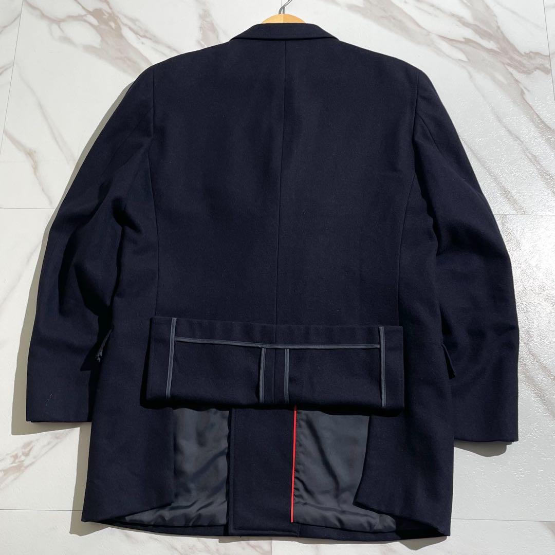 美品 ジェイプレス XLサイズ ダブル 紺ブレザー 金ボタン ネイビー 【174