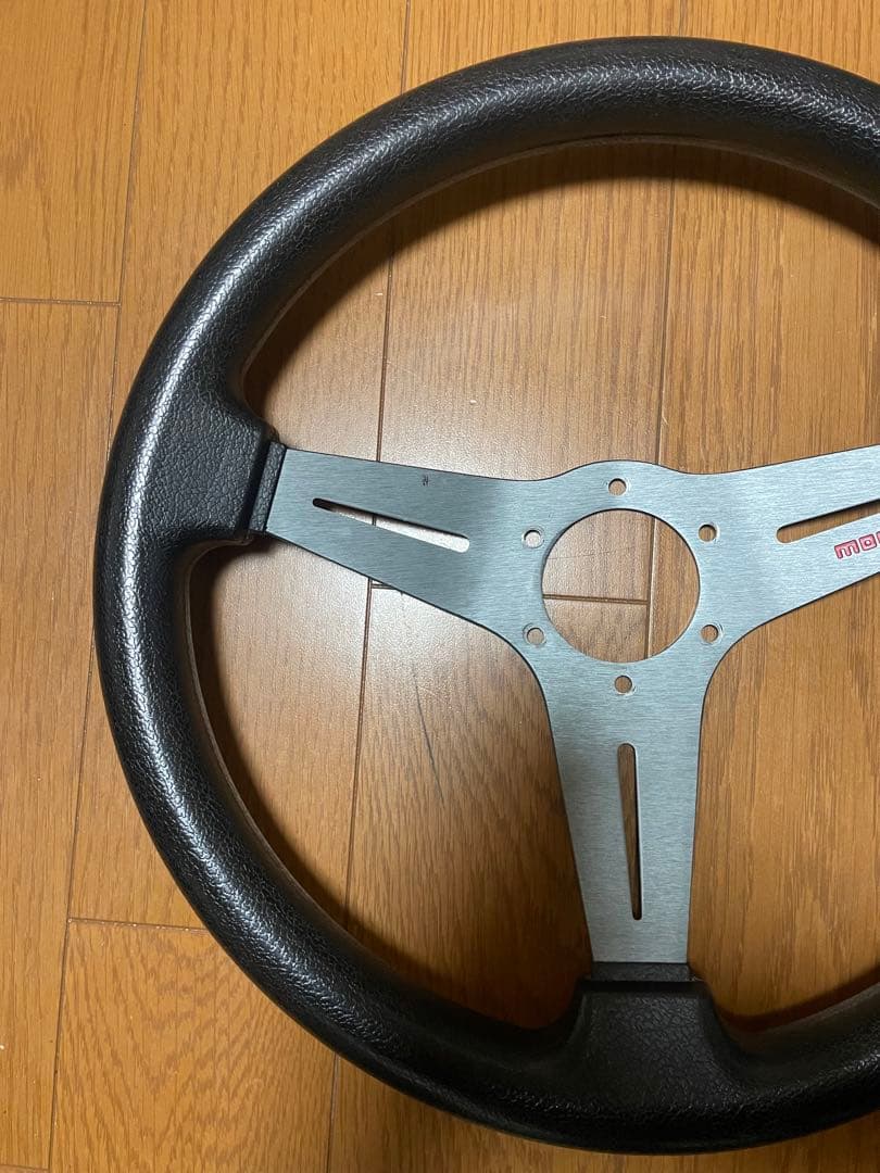 ステアリング ハンドル MOMO モモステ 350mm ディープコーン 当時物