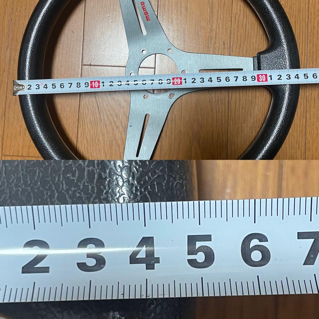 ステアリング ハンドル MOMO モモステ 350mm ディープコーン 当時物