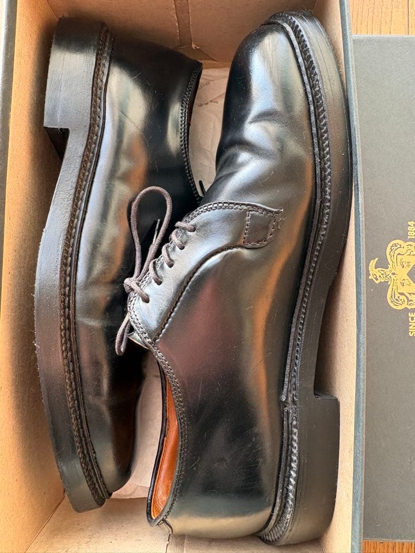 Alden 9901 オールデン コードバン プレーントゥ　7D ブラック