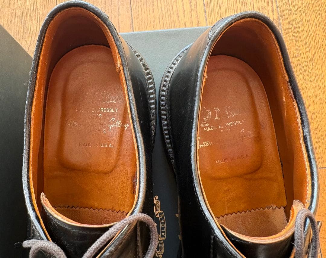 Alden 9901 オールデン コードバン プレーントゥ　7D ブラック