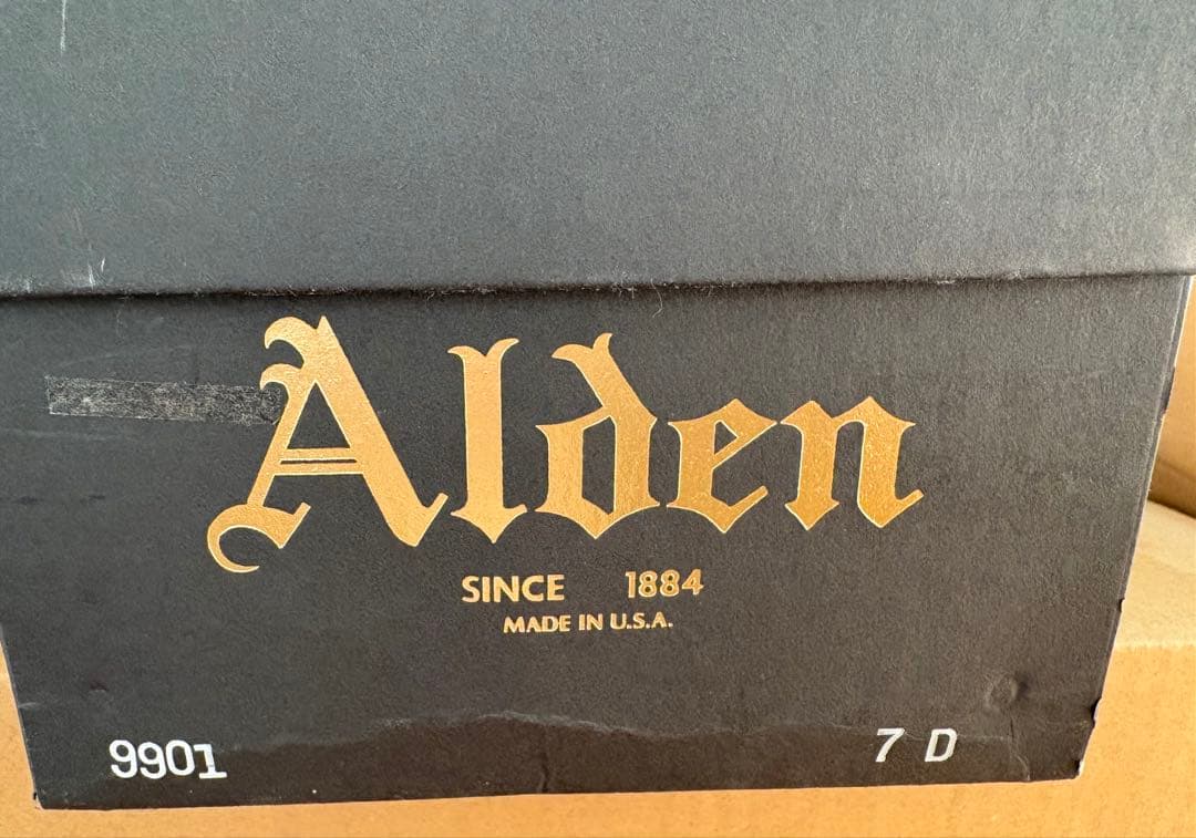 Alden 9901 オールデン コードバン プレーントゥ　7D ブラック