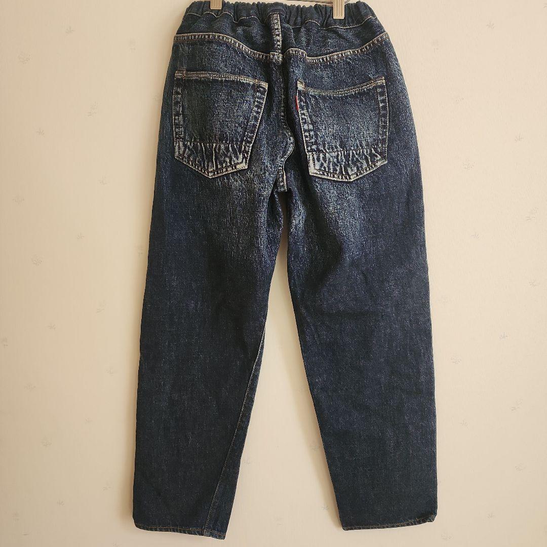 未使用品　デニム&ダンガリー　刺繍付きイージーデニムパンツ　01 150 SM