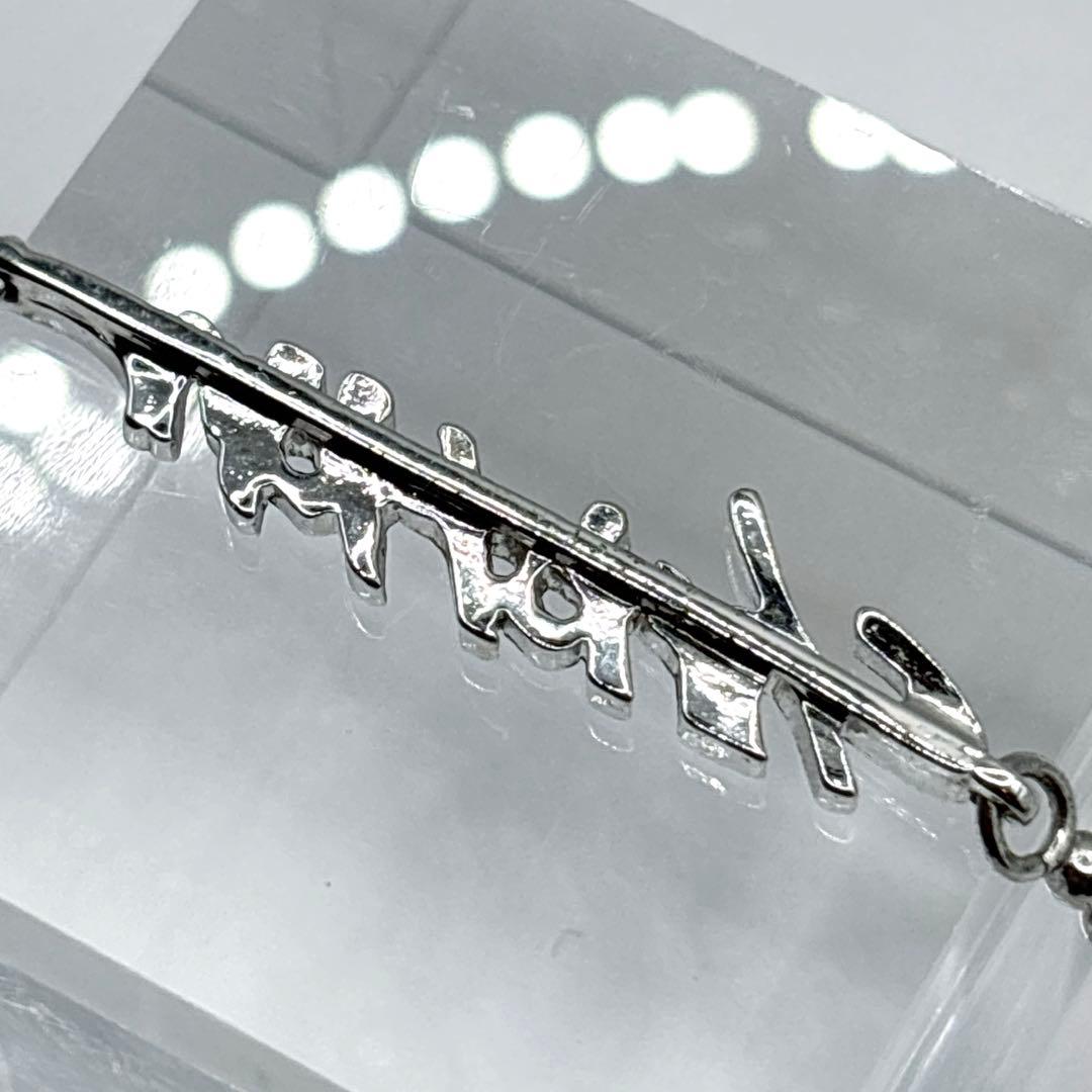 DIOR ヴィンテージ デザインネックレス シルバーカラー ロゴ Dモチーフ