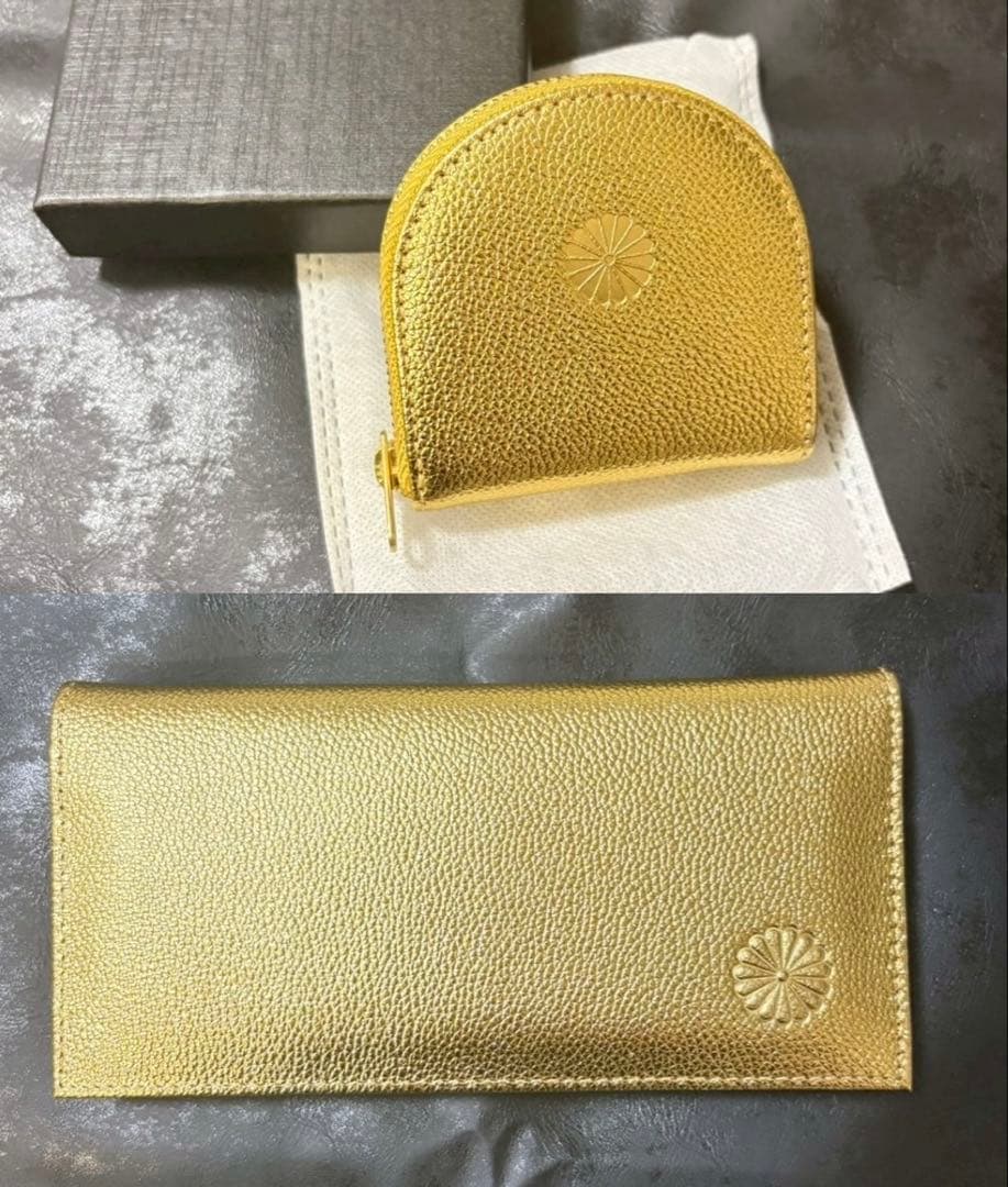 皇居 長財布&ケース ゴールド 新品未使用