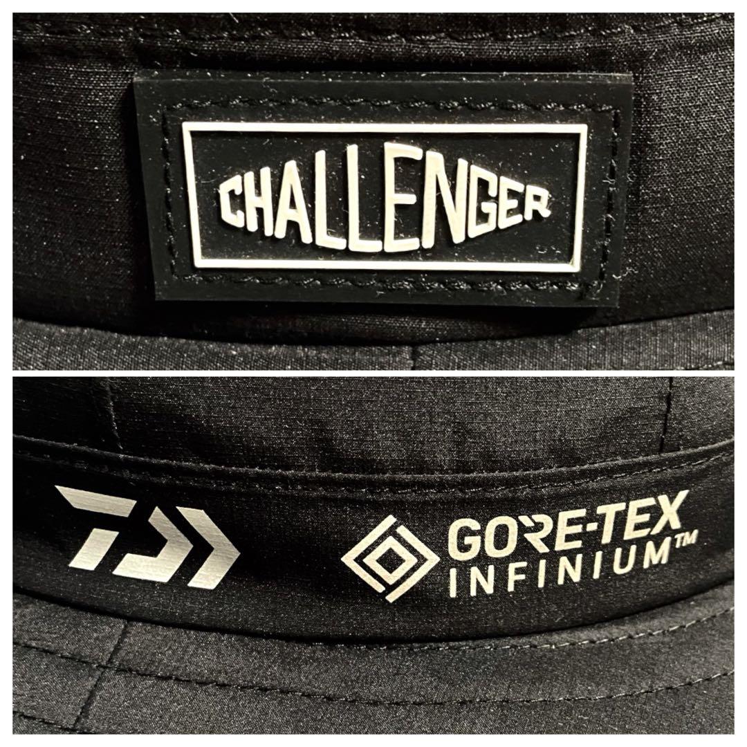 【新品未使用・タグ付】チャレンジャー×ダイワ ゴアテックス ハット 黒 59cm