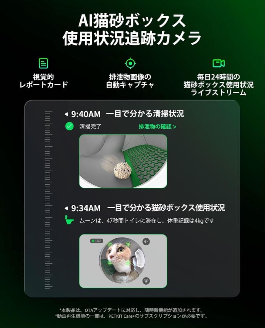 PETKIT 自動トイレカメラ付きPUROBOT MAX PRO