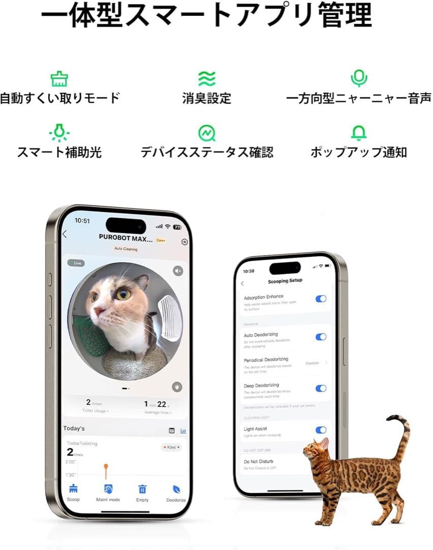 PETKIT 自動トイレカメラ付きPUROBOT MAX PRO