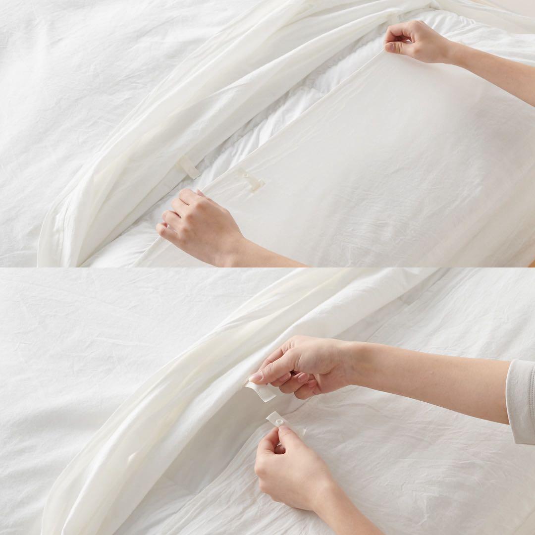 【廃盤】無印良品 麻平織 掛ふとんカバー K キングブラウン(かんたん着脱仕様)