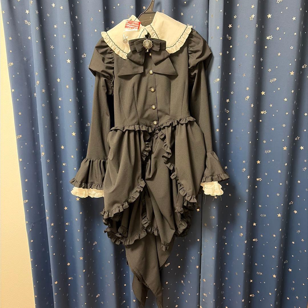 marble カメオタイ付クラシカルバッスルリボンワンピース　未使用