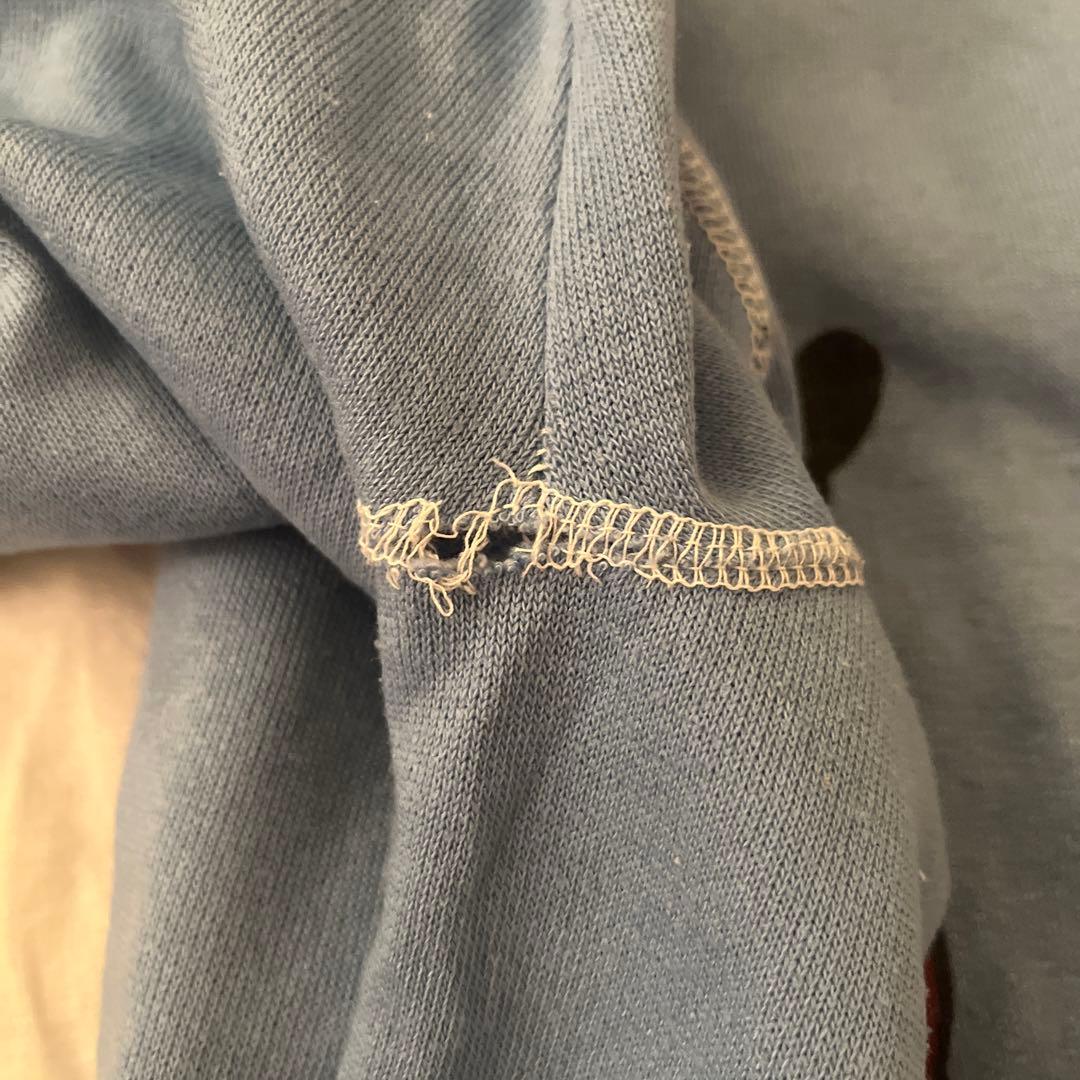 70s-80s 白足ミッキー　ラグランスウェット vintage Disney