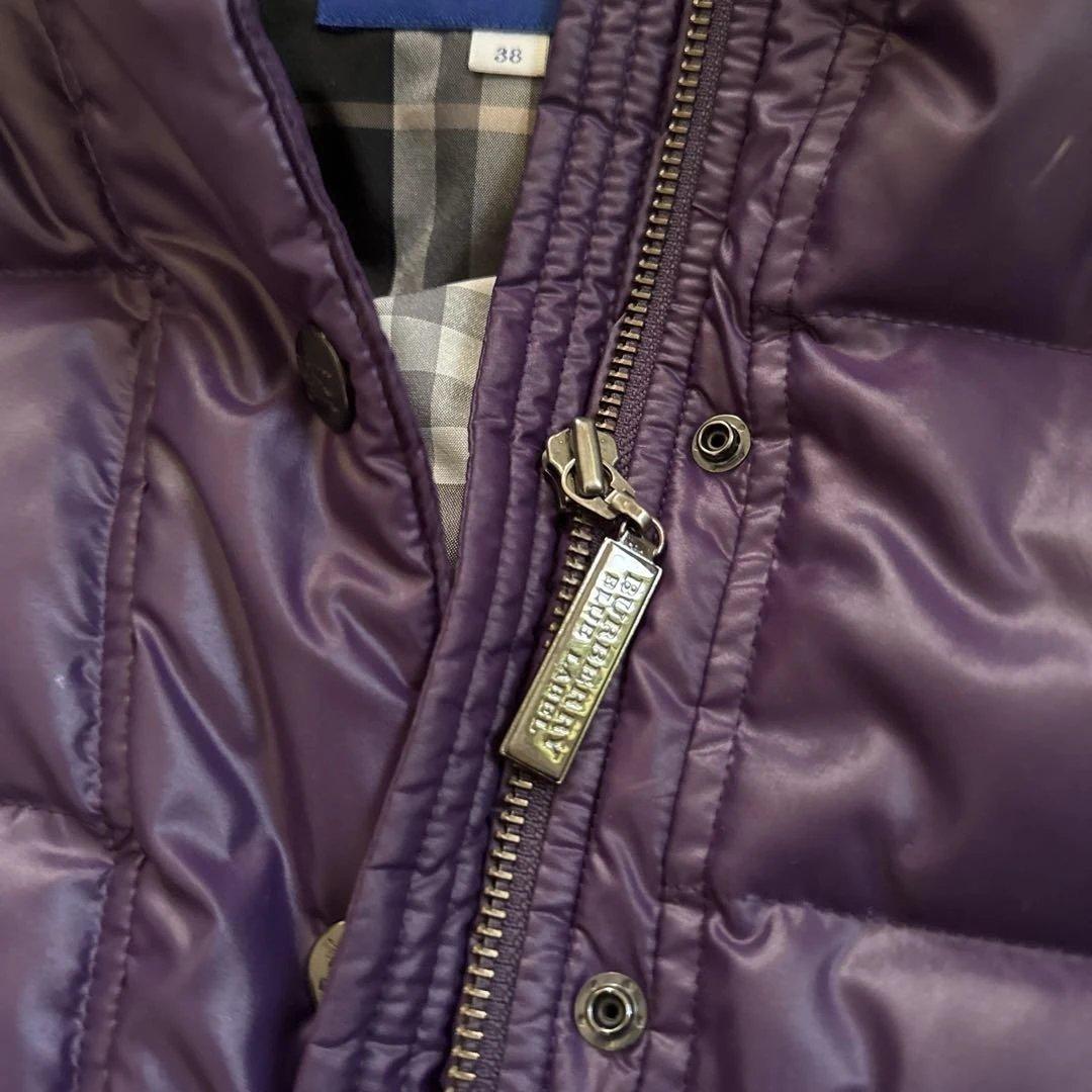 BURBERRY BLUE LABEL パープル ダウンベスト 38