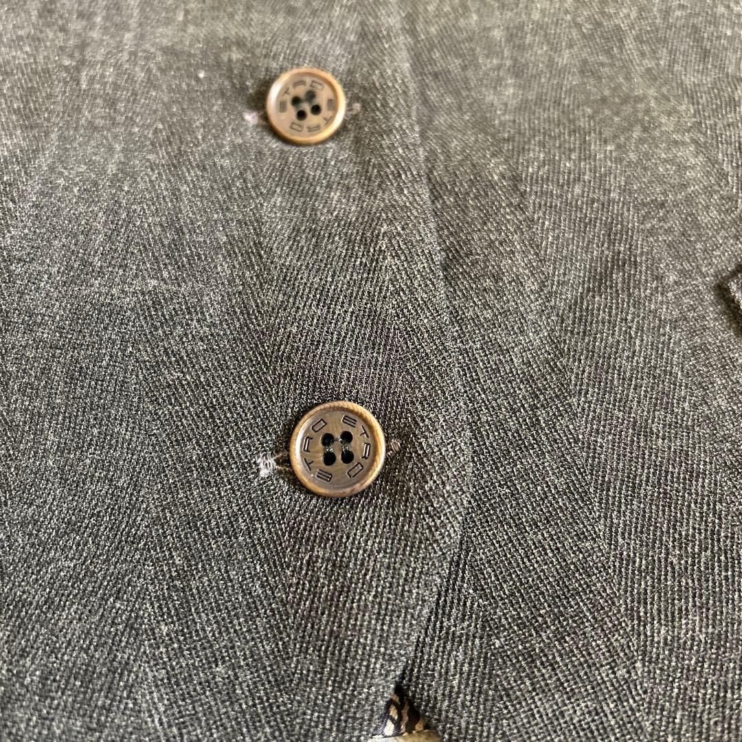 ❤️極暇❤️ETRO❤️エトロベスト　イタリー製　ペイズリー柄　44