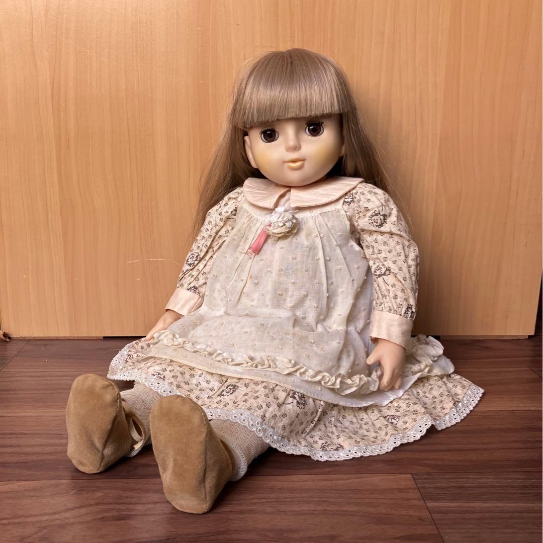 アンティーク雑貨　昭和レトロ　セキグチ　スリープアイドール　フランス人形　帽子付