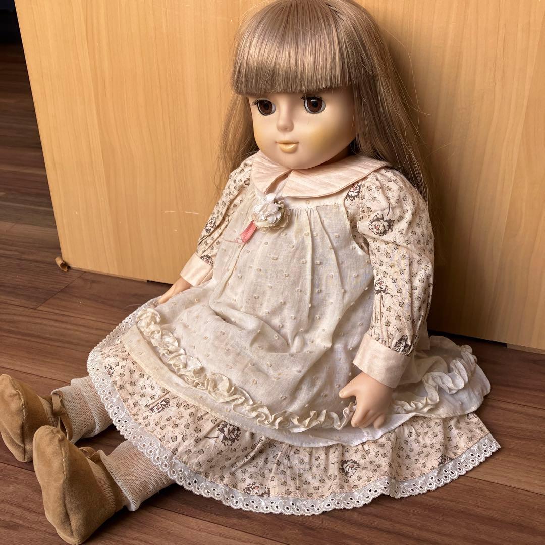 アンティーク雑貨　昭和レトロ　セキグチ　スリープアイドール　フランス人形　帽子付