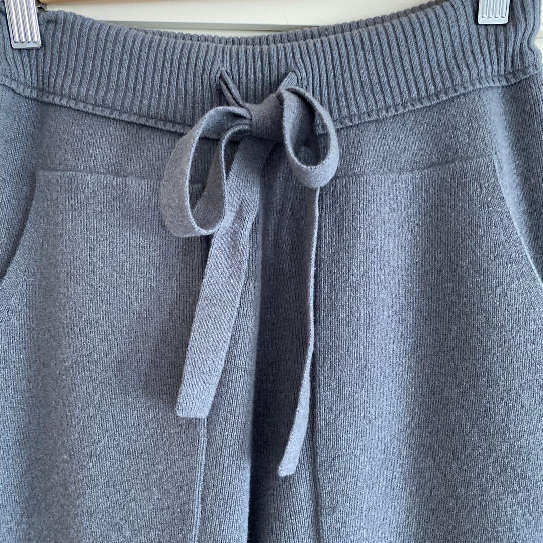 ドゥロワー drawer ニットパンツ　グレー　サイズ1