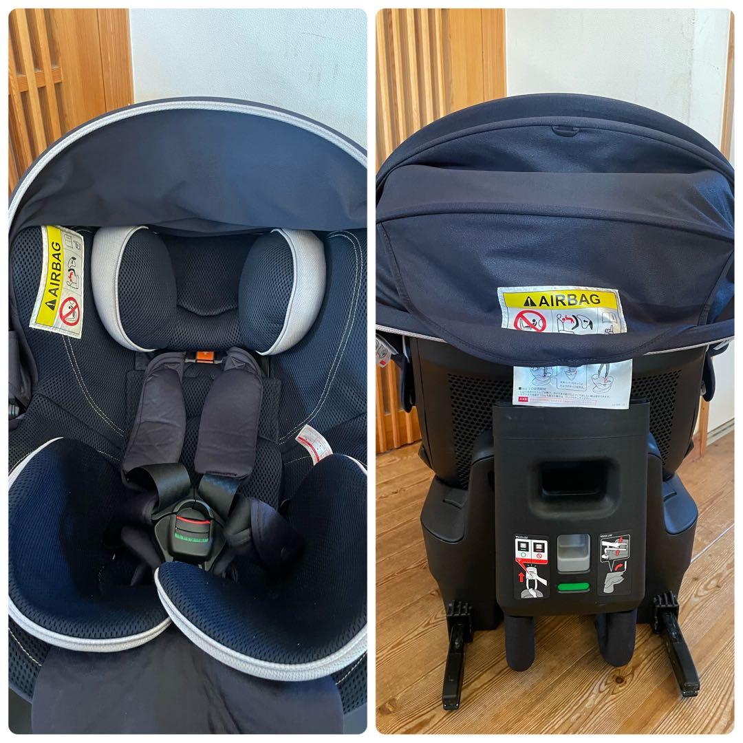 美品　エールベベ　回転式チャイルドシート クルット4i グランス　ISOFIX