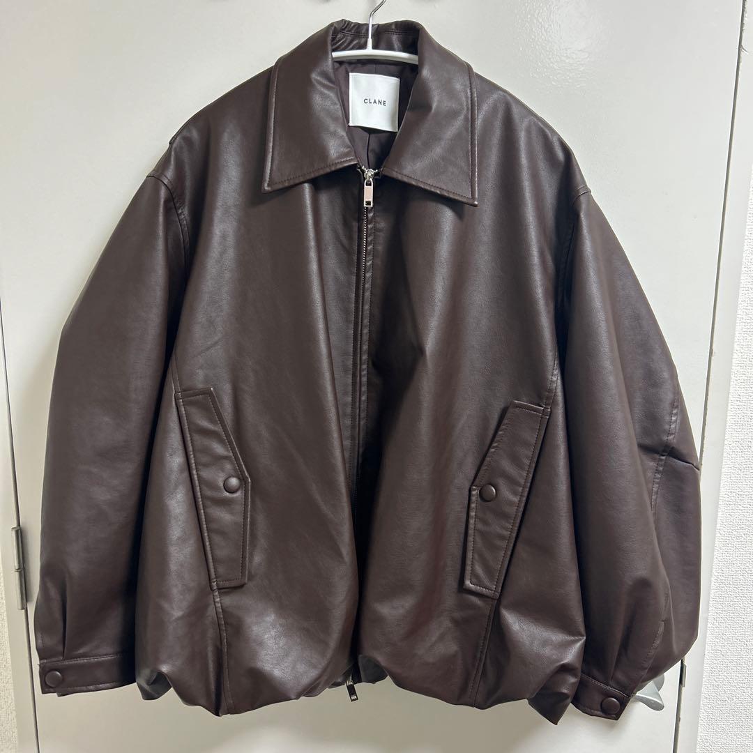 CLANE FAKE LEATHER BALLOON JACKET サイズ1
