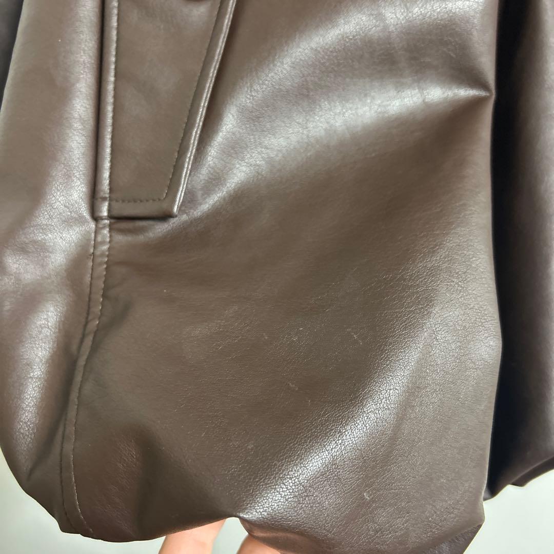 CLANE FAKE LEATHER BALLOON JACKET サイズ1