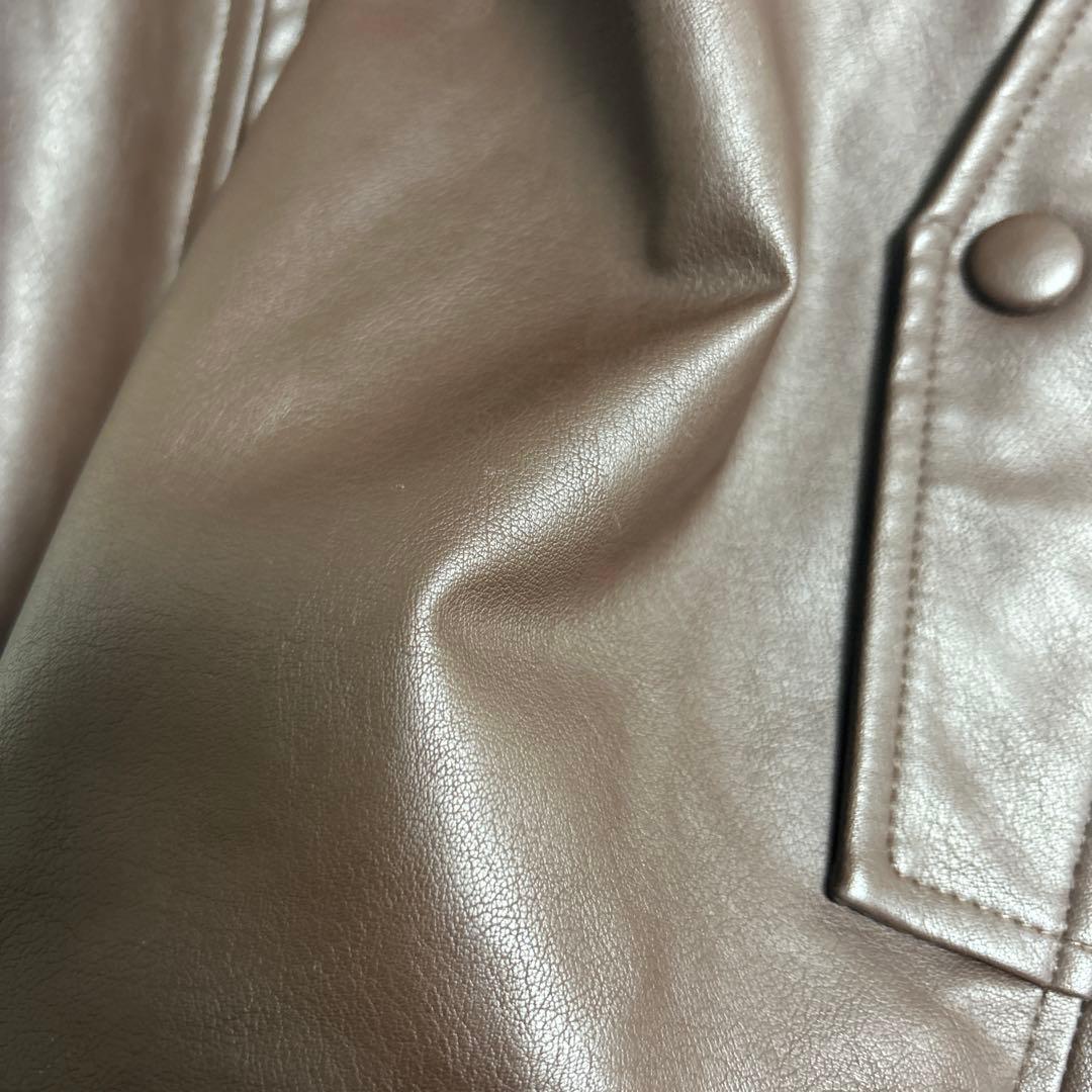 CLANE FAKE LEATHER BALLOON JACKET サイズ1