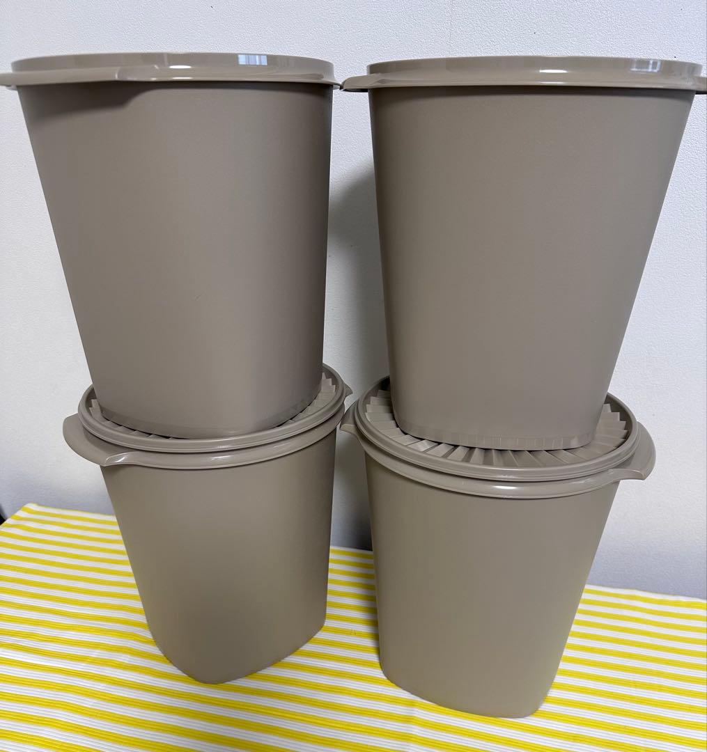 タッパーウェア　　★マキシクイーンデコレーター4個取手2個　シール7枚★