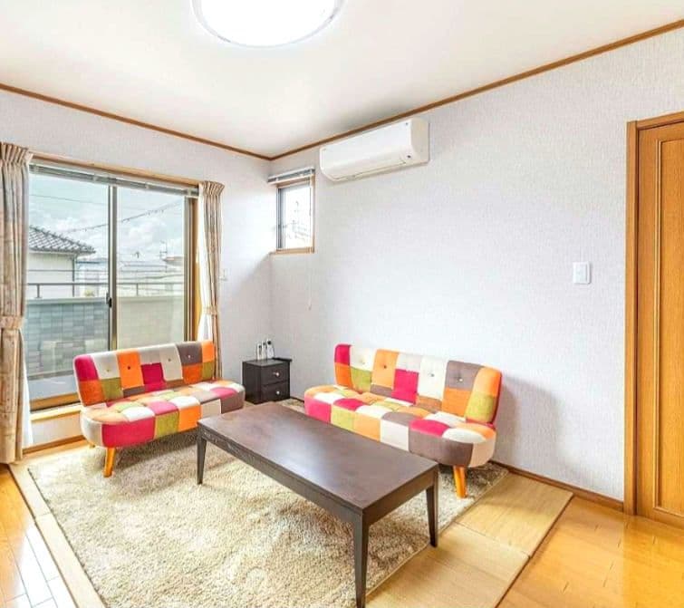 カラフル パッチワーク 2人掛けソファー