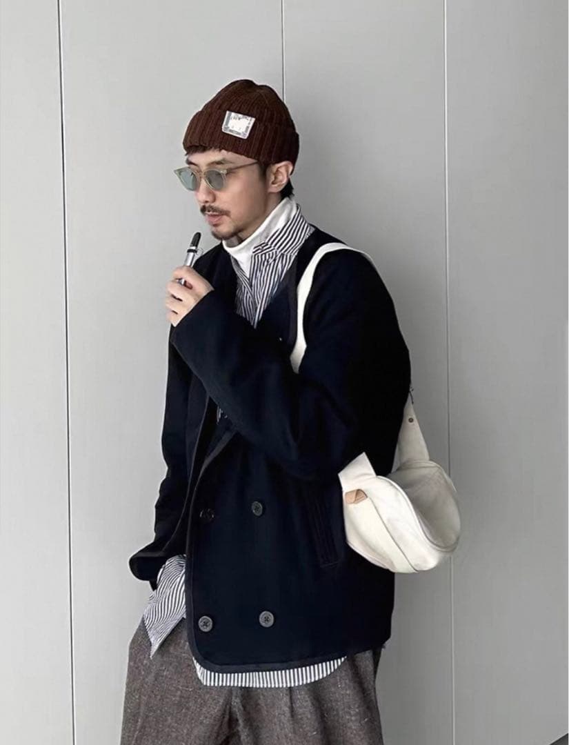 THE H.W DOG＆CO　ニット帽　黒　ブラック ビーニー 帽子 CAP