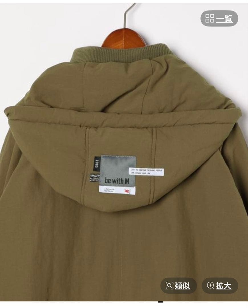 niko and...［be with M］ Misayo ミリアウター　カーキ