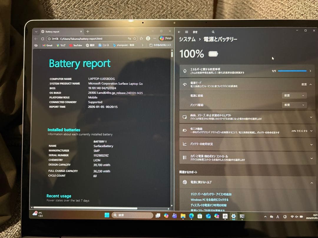 Windowsノート本体 Microsoft Surface Laptop Go/i5/8GB/128GB