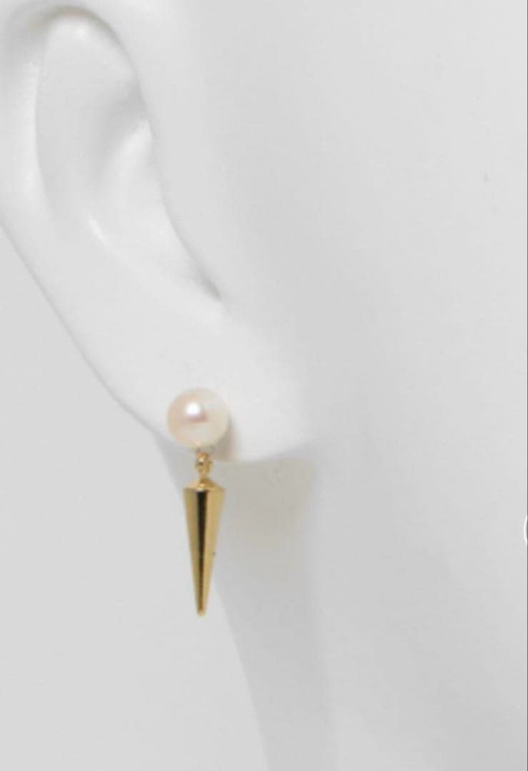 【 e.m.】スタッズパールピアス