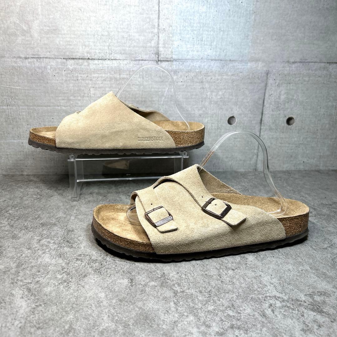 ほぼ新品【ビルケンシュトック】チューリッヒ/サンダル/スウェード/ナロー幅/人気