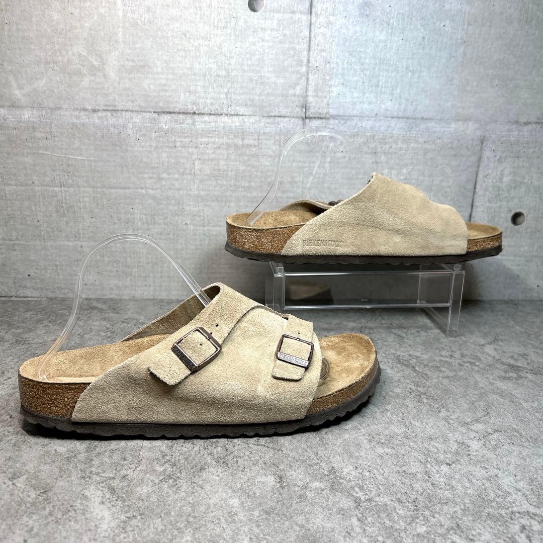 ほぼ新品【ビルケンシュトック】チューリッヒ/サンダル/スウェード/ナロー幅/人気