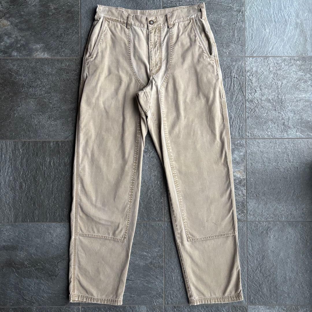 90s Patagonia ダブルニーパンツ スタンドアップ ベージュ 32