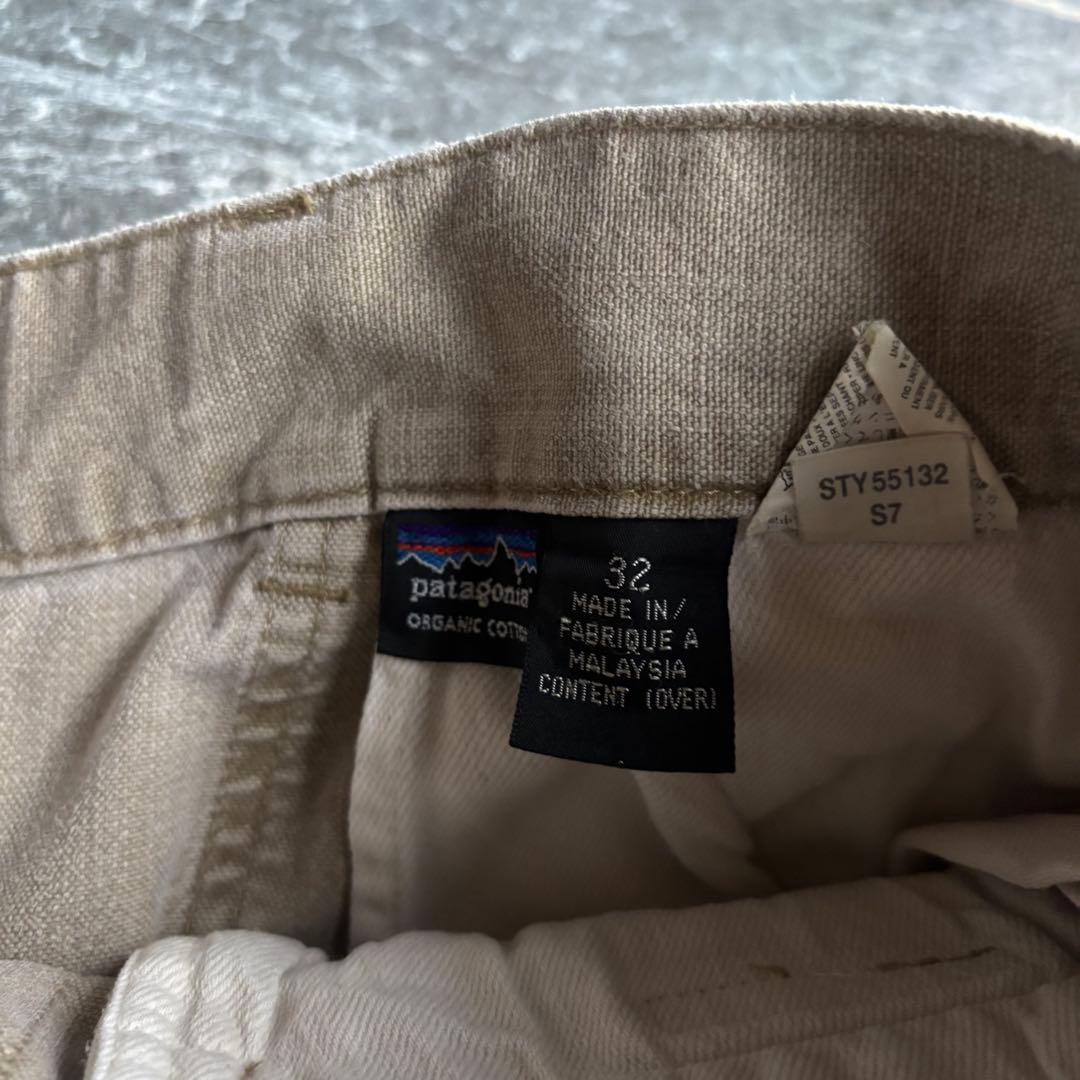 90s Patagonia ダブルニーパンツ スタンドアップ ベージュ 32