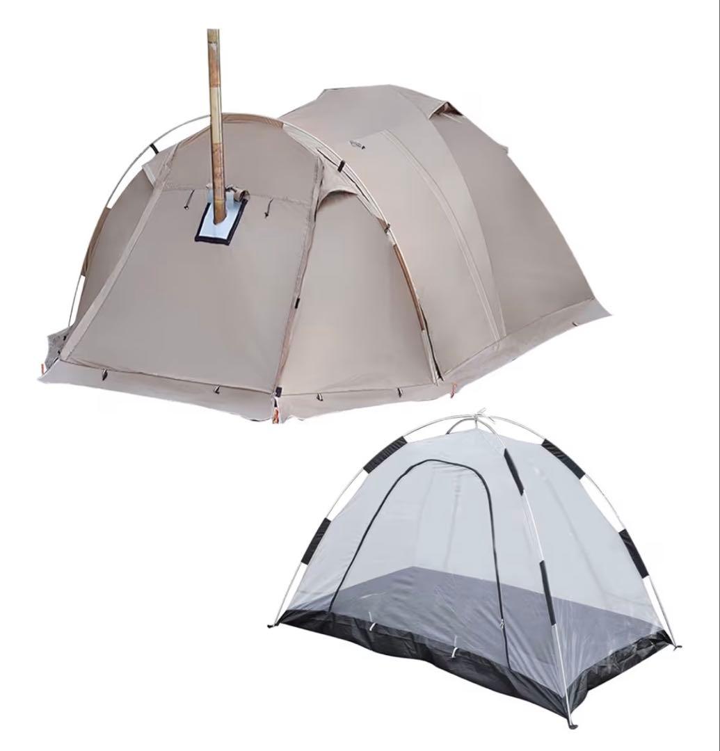 前室あり薪ストーブ設置可能テント