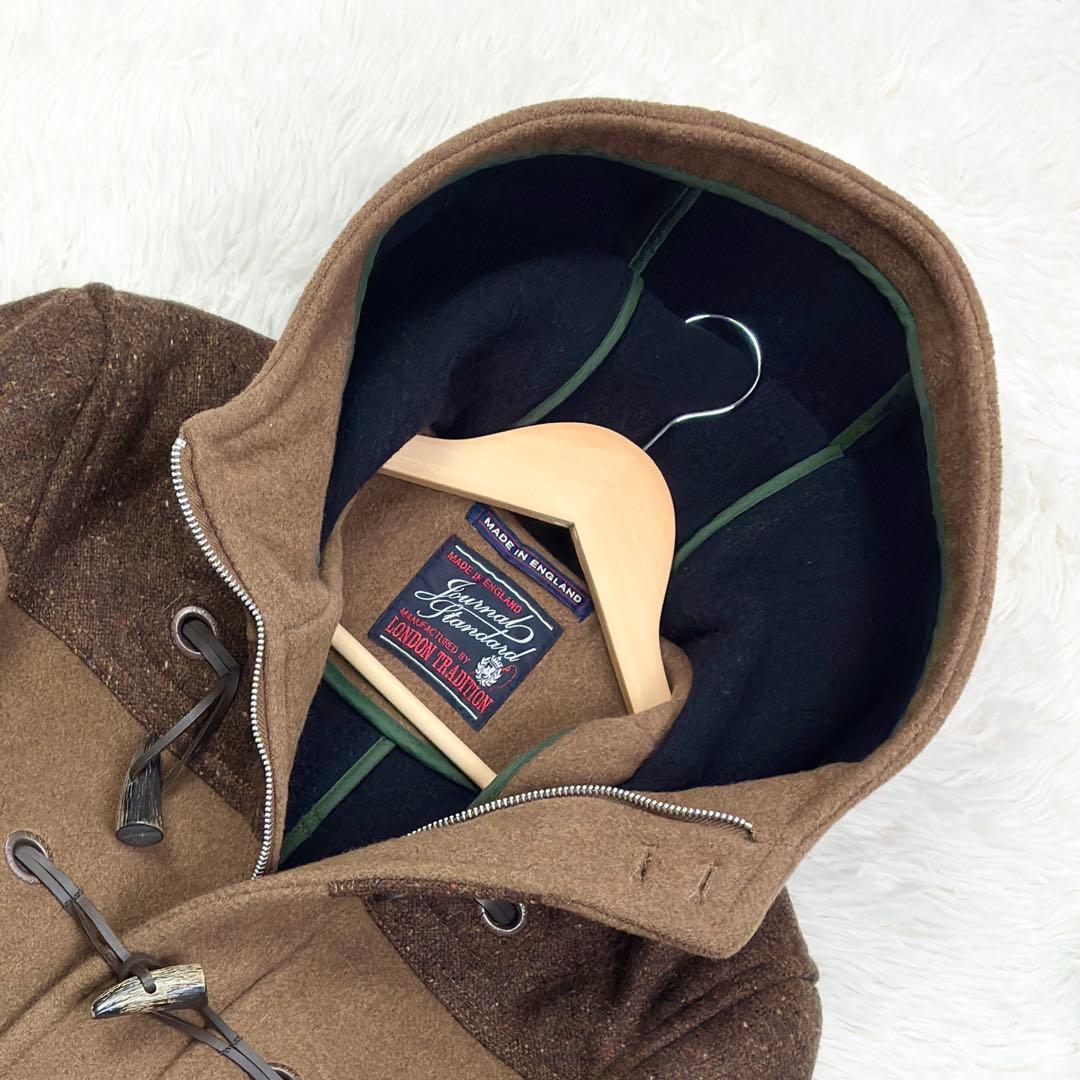 美品　ロンドントラディション　ジャーナルスタンダード別注　ツイード切替　ダッフル