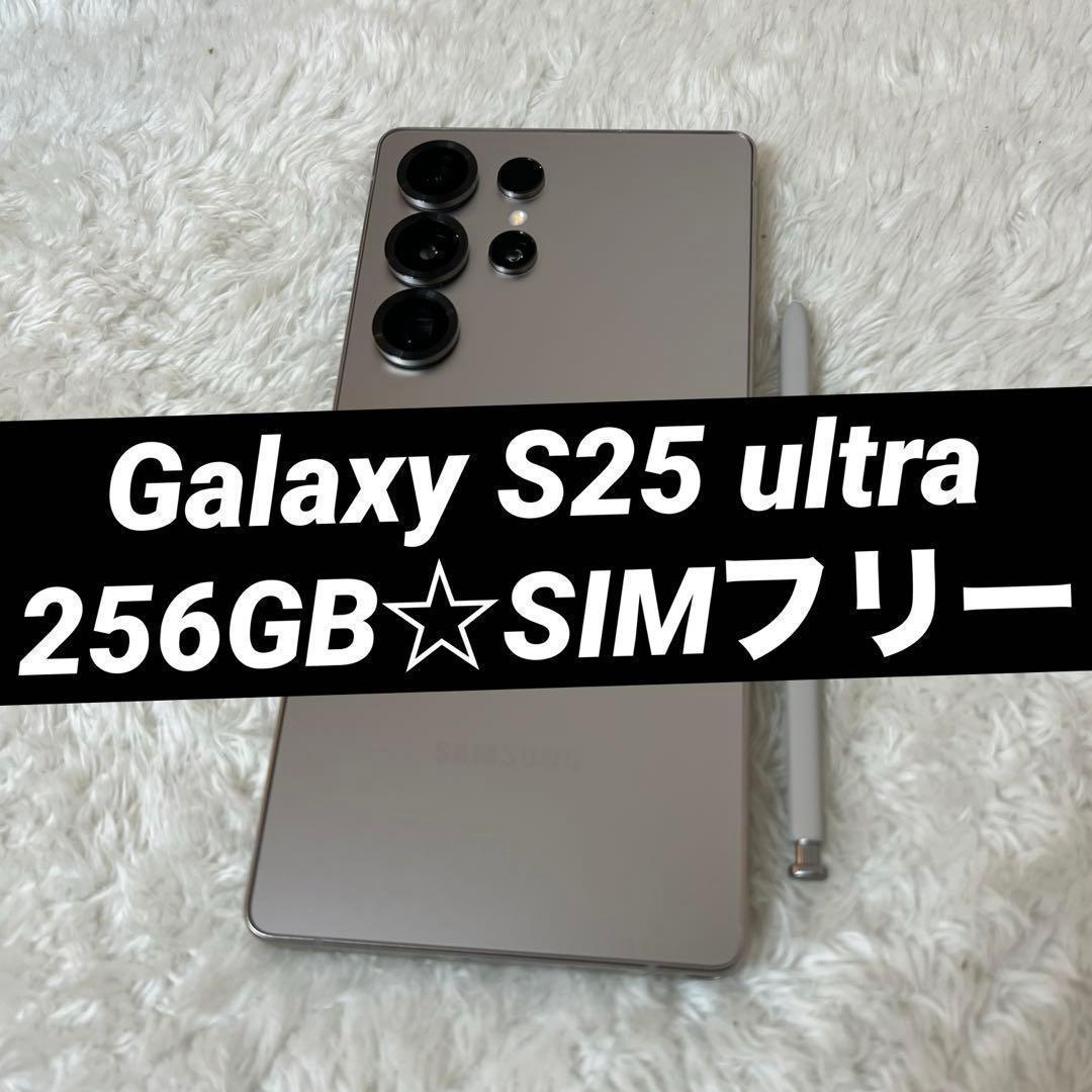 ★Galaxy S25 ultra 256GB チタニウムグレー a10