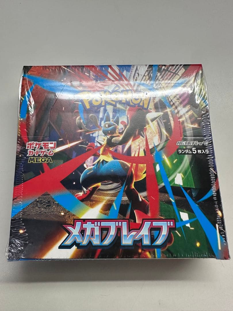 新品、未開封 ポケモンカードゲーム メガブレイブ シュリンク付き1BOX