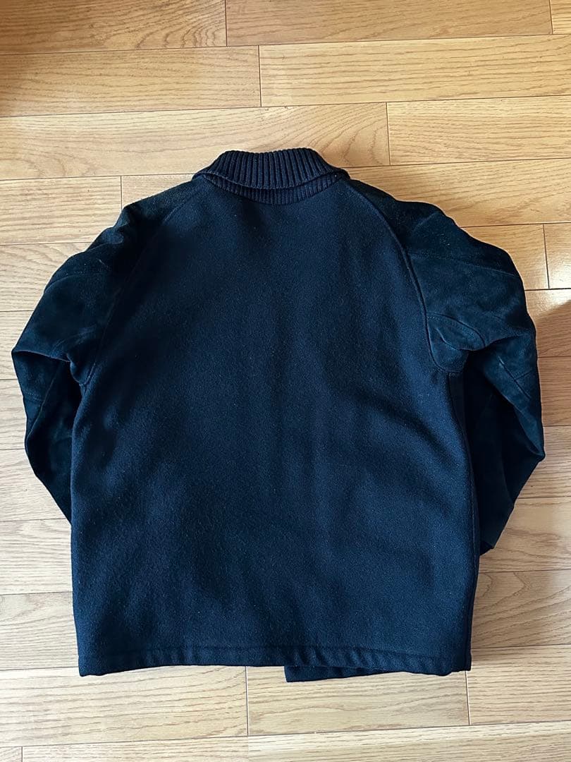 SKOOKUM ファラオコート 黒 ウール スウェード レザー