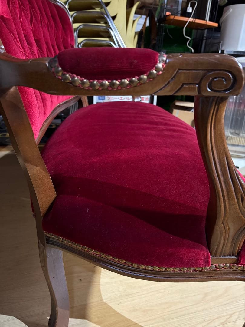 ※1/31まで限定　 イタリア製　ヴェローナクラシック　モケットソファ　2人掛け