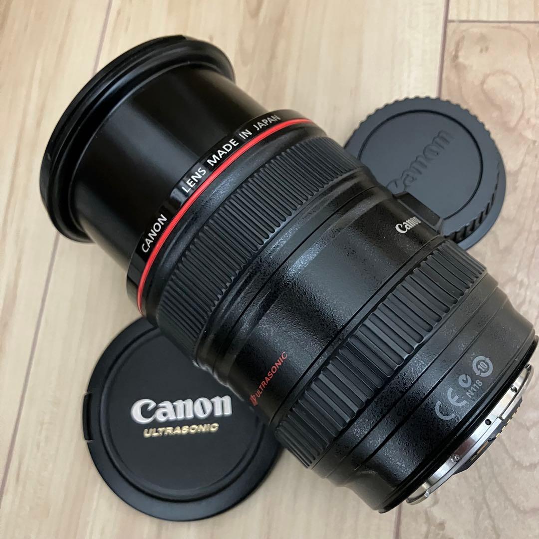 Canon EF 24-105mm f4L IS USM フード、説明付 動作品