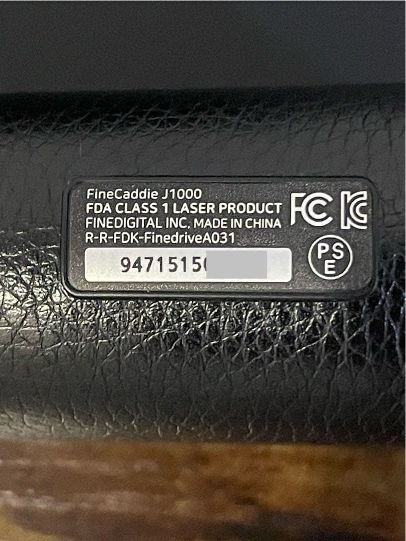 FINE CADDIE J1000 ゴルフ用距離計 黒