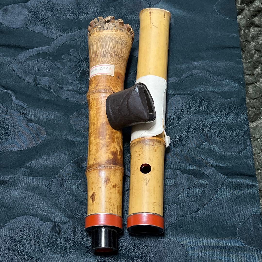 尺八 都山流 一尺六寸管 中継ぎ緩み無し 銀三線 未使用品