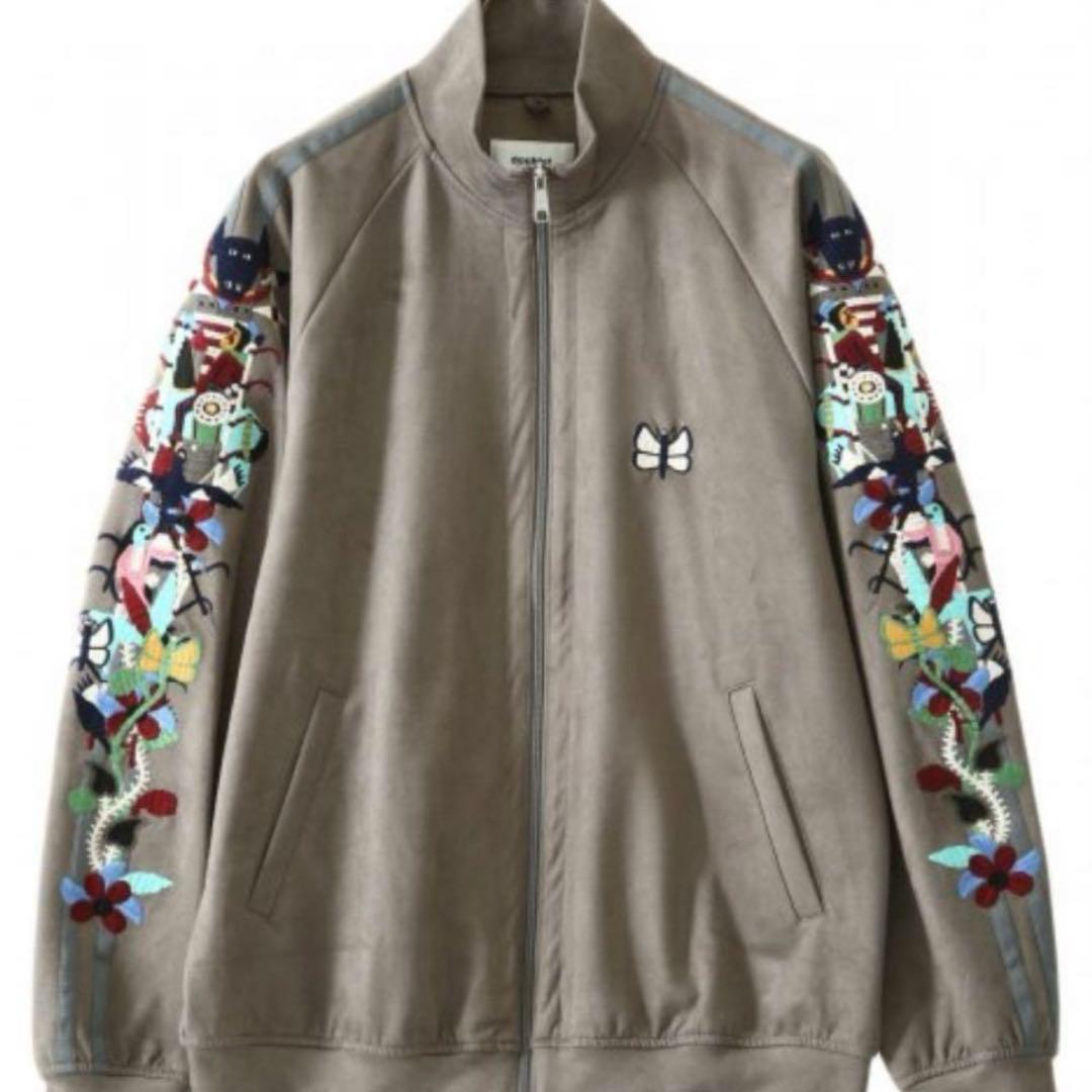 トップス CHAOS EMBROIDERY SUEDE TRACK JACKET