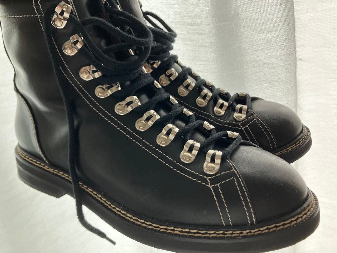 ジバンシィ GIVENCHY 黒レザーハイカットブーツ 42