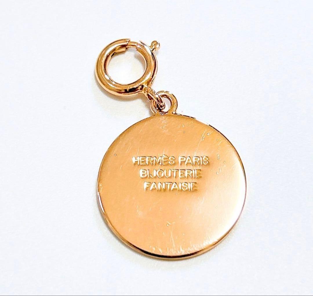 【超美品】エルメス セリエ チャーム ペンダントトップ ゴールド