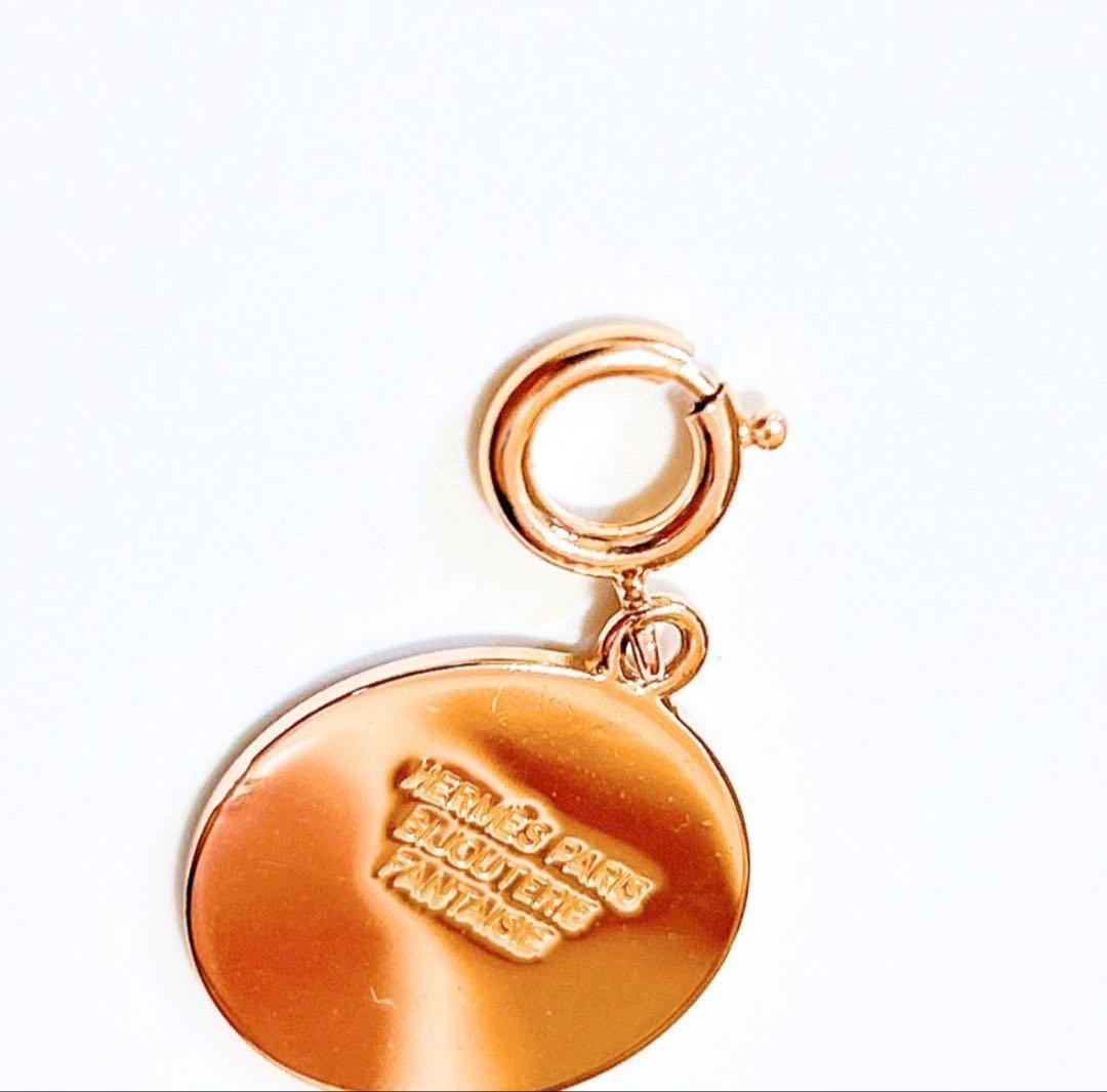【超美品】エルメス セリエ チャーム ペンダントトップ ゴールド